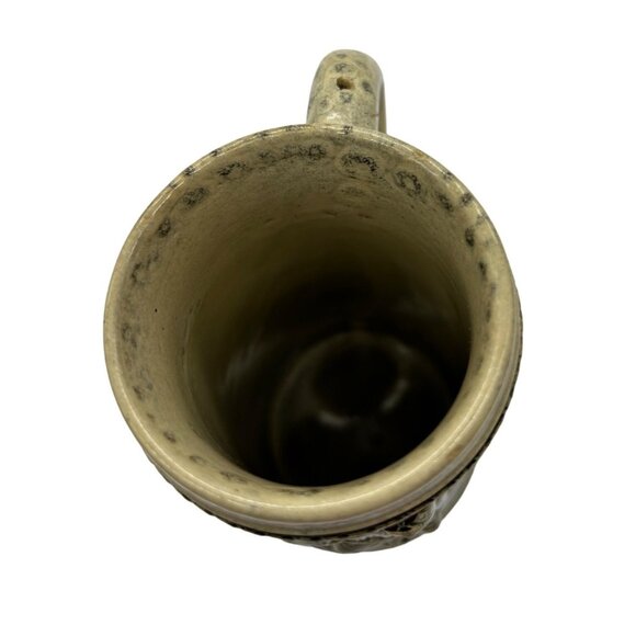 Vintage German Beer Stein Handpainted Couple Mountains Cabin - Picture 7 of 10